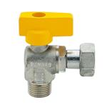 RUBINETTO SQUADRA METANO-GPL 1/2"M x 1/2"F ENOLGAS