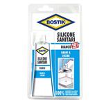 SILICONE ACETICO SANITARI   BIANCO   ml  60 BOSTIK