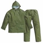 IMPERMEABILE GIACCA+PANTALONI VERDE XXL