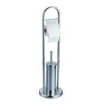 PORTASCOPINO WC INOX ACQUA C/ROT.h 80 AGLAIA 03737