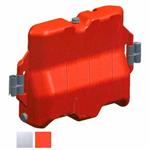 BARRIERA PROTETTIVA PLASTICA ROSSA  113x40 h 75