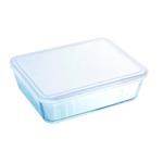 CONTENITORE MULTIUSO RETT. C/COP    cm 27x23 PYREX