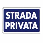 CARTELLO STRADA PRIVATA           30x 20 PLASTICA