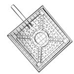 GRATICOLA POLENTA cm 25x25