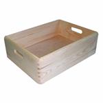 CONTENITORE CESTA LEGNO PRATICA cm 40x30 h 14 XTRA