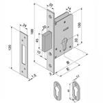 SERRATURA INF.LEGNO              020.40.00.0 WELKA