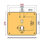 PIASTRA RINFORZO BASCULANTI PIATTA     A2466 DISEC