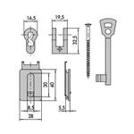 ADATTATORE SERR.TAGLIAFUOCO CIF.1  07071-10-0 CISA