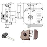 SERRATURA SIC.QUINTUPL.SX POMPA      30651 MOTTURA