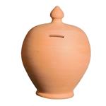 SALVADANAIO TERRACOTTA TONDO      cm 18 h 25 COLI'