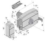 SERRATURA APP.LEGNO DX           030.60.52.1 WELKA