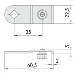 SBALZO ASTE mm 60,5 Pz 2           06418-00-0 CISA