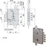 SERRATURA SICUREZZA TRIPLICE       56515-38-B CISA