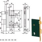 SERRATURA INFILARE LEGNO           5C631-70-0 CISA