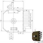 SERRATURA SIC.TRIPLICE DX POMPA         3250 MC CR