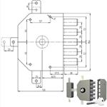 SERRATURA SIC.QUINTUPLICE SX POMPA        3300P CR