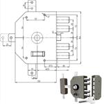 SERRATURA SIC.QUINTUPLICE SX POMPA        3350P CR