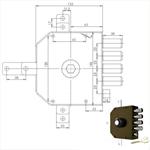 SERRATURA SIC.QUINTUPLICE DX POMPA      3350 MC CR