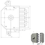 SERRATURA SIC.TRIPLICE DX POMPA           3200P CR