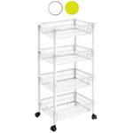 CARRELLO P.4 MITO BIANCO  cm 40x29 h 91 TONTARELLI