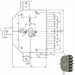 SERRATURA SIC.QUINTUPLICE DX CIL.        2300PE CR