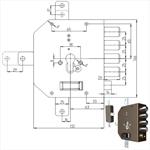 SERRATURA SIC.QUINTUPLICE DX CIL.     2350PE MC CR