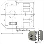 SERRATURA SIC.SEMPLICE DX POMPA           3050P CR