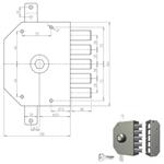 SERRATURA SIC.TRIPLICE SX POMPA           3200P CR