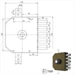 SERRATURA SIC.TRIPLICE DX POMPA         3200 MC CR