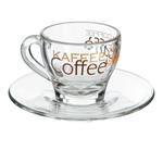 TAZZA CAFFE VETRO MIX           cc 76 Pz 6 DECOVER