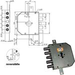 SERRATURA SIC.TRIPL.SX CIL.E63     RES654/270 MOIA