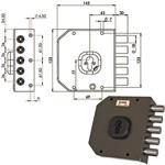 SERRATURA SIC.SEMPLICE SX CIL.           A451 MOIA