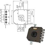 SERRATURA SIC.TRIPLICE SX CIL.           A453 MOIA