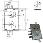 SERRATURA SIC.TRIPLICE CIL. E63    RCI664/380 MOIA