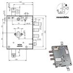 SERRATURA SIC.TRIPLICE CIL. E89   RMGA664/373 MOIA