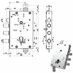 SERRATURA SIC.TRIPLICE int 37        82515 MOTTURA