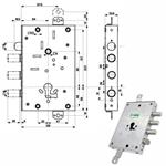 SERRATURA SIC.TRIPLICE int 37        82571 MOTTURA