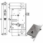 SERRATURA INFILARE FERRO             898V6 MOTTURA