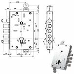 SERRATURA SIC.TRIPLICE int 28        82515 MOTTURA