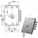 SERRATURA SIC.TRIPLICE               89257 MOTTURA