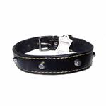 COLLARE CANI CUOIO BORCHIE mm 25 cm 51