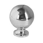 POMOLO SFERA OTTONE CROMATO mm 18