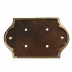 PLACCA PORTANUMERI OTTONE BONZATO P3 250x120